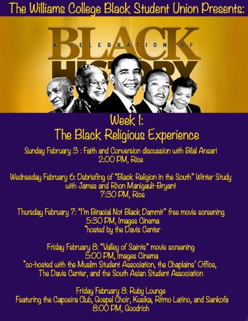 Black History Month Programming